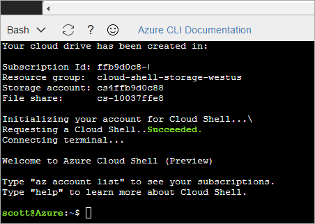 Now my Azure Cloud Shell Files are available anywhere