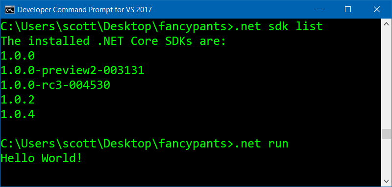 Dotnet Sdk List And Dotnet Sdk Latest Scott Hanselman s Blog