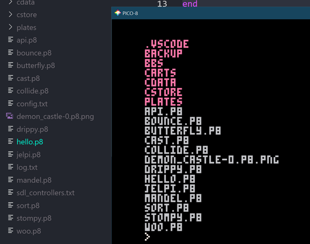 Directories in PICO-8