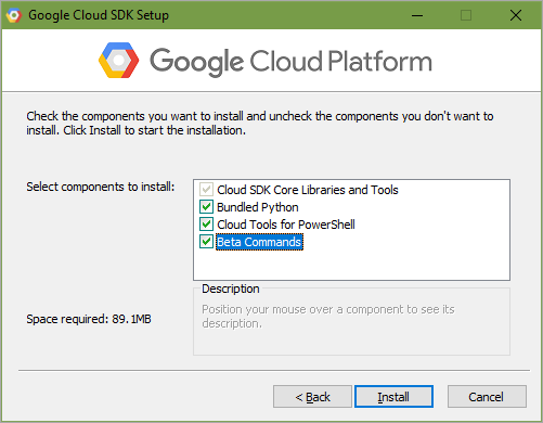 Installing the Google Cloud SDK
