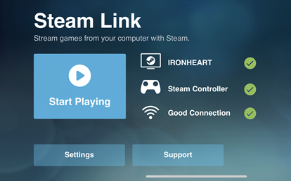 Steam Link on iOS