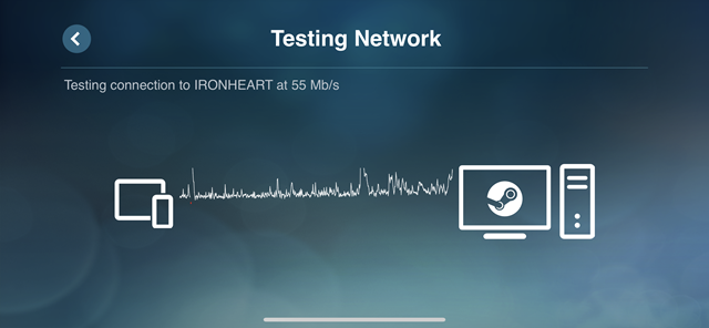 Steaming bandwidth test successful up to 55 Mb/s