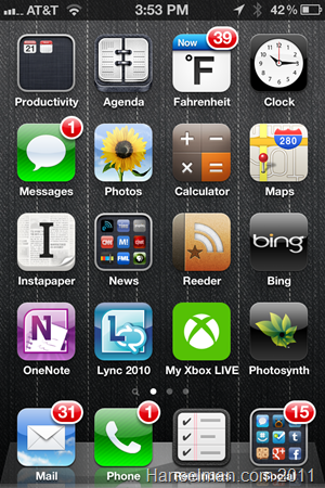 My iOS Home Screen