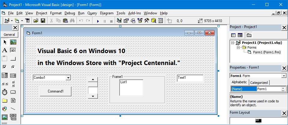 Visual Basic 6 on Windows 10