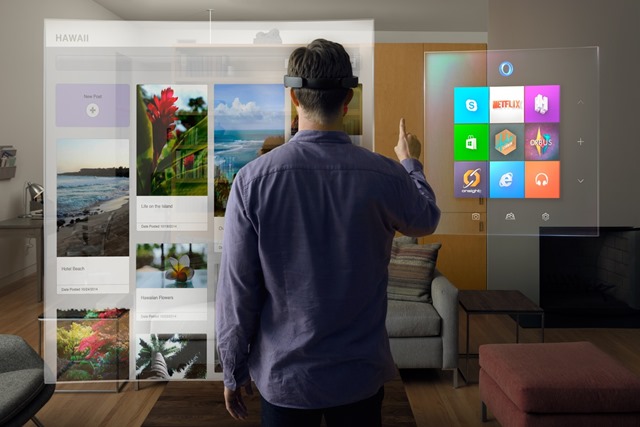 Virtual stuff floating in front of a HoloLens