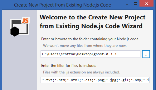Create from Existing Code