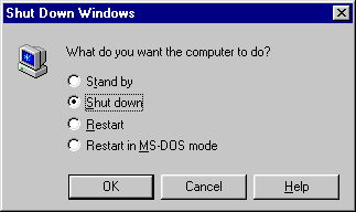 The Shutdown Windows Dialog