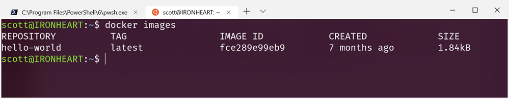 Docker images in Ubuntu