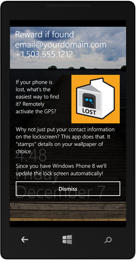 Lost Phone Screen on Windows Phone 8