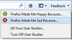 Firefox made me sad because...