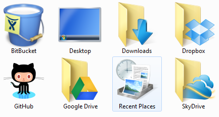 Changing the DropBox icon to a folder