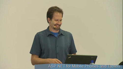 The ASP.NET for Mobile Phones and Tablets video