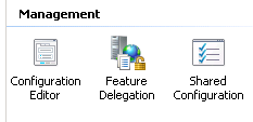 The Configuration Editor in IIS Manager