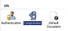 Compression Button in IIS Manager