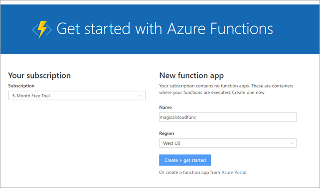 Getting started with Azure Functions