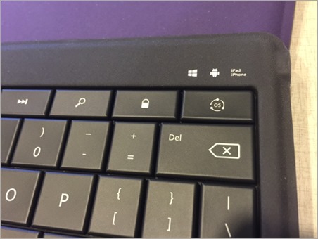 Microsoft Universal Foldable Keyboard - OS Button