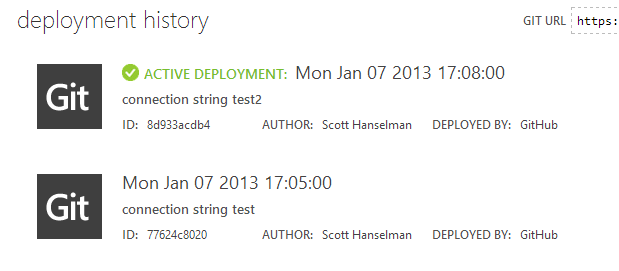 Git Deployments from GitHub directly into Azure