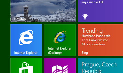Both IE10 metro and IE10 Desktop are both pinned to my Start Menu