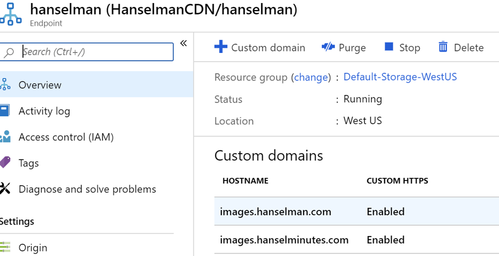 Custom domains for my CDN