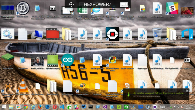 Remoted into my desktop at home with RDP