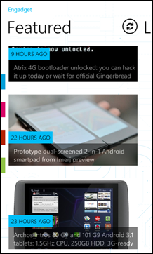 Engadget for Windows Phone