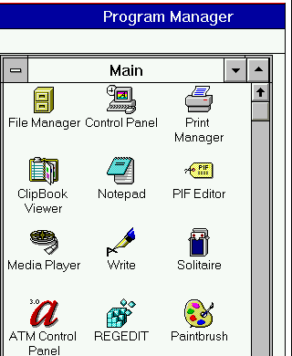 Screenshot from my Windows 3.1 Virtual Machine