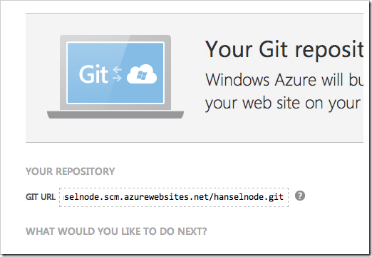 My git repository is ready