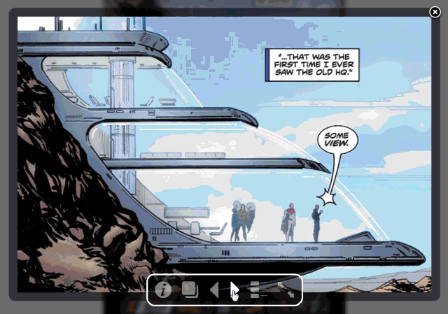 Guided View Technology inside the Comixology Reader