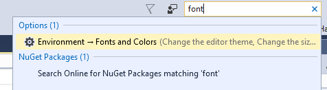 Find the Fonts Dialog quickly