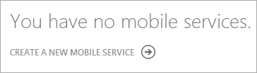 You have no mobile services
