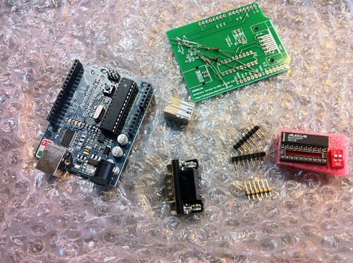The OrbShield parts, unassembled