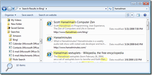 hanselman - Search Results in Bing! (2)