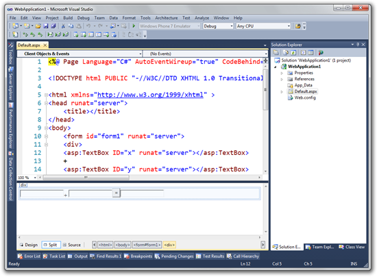 WebApplication1 - Microsoft Visual Studio (9)