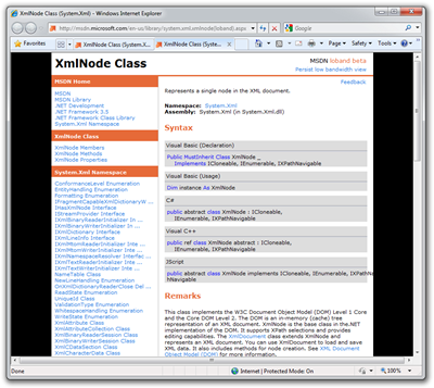 XmlNode Class (System.Xml) - Windows Internet Explorer (2)