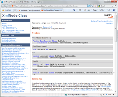XmlNode Class (System.Xml) - Windows Internet Explorer