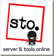 STO Ninja Logo - A square with a little Ninja Dude insde
