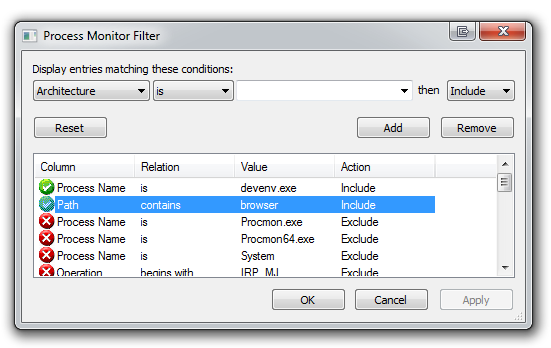 Process Monitor Filter (2)