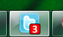 Image of Twitter pinned to the Taskbar with a "3" overlaid.