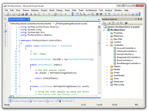 MvcMusicStore - Microsoft Visual Studio (3)
