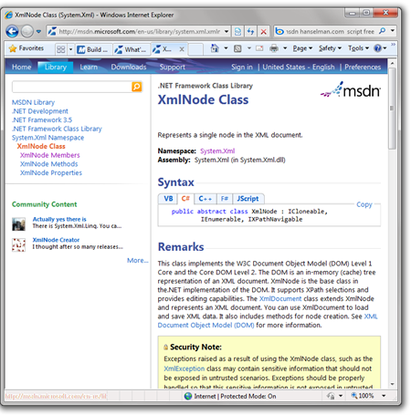 XmlNode Class (System.Xml) - Windows Internet Explorer
