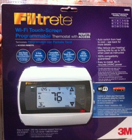 Installing the Filtrete Thermostat, in the box
